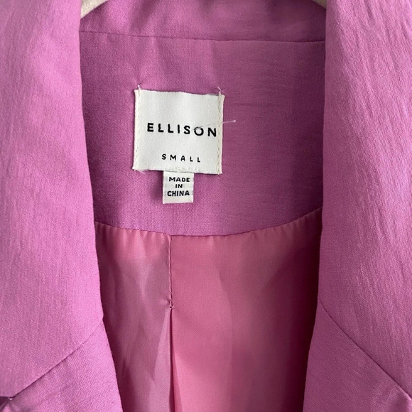 ELLISON Pink Oversized Blazer Size Small - Picture 4 of 7